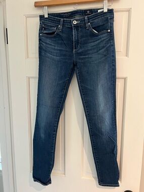 Ag Adriano Goldschmied Women’s Skinny Jeans in Dark Indigo Wash